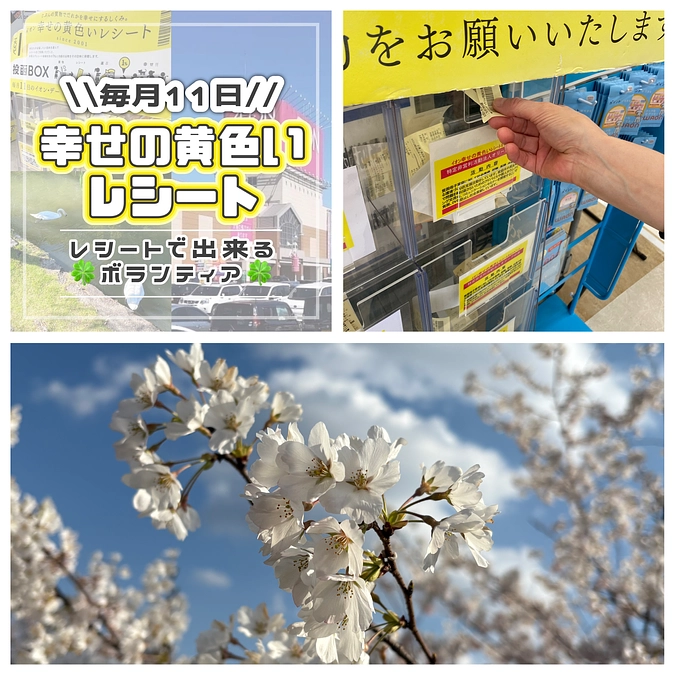🕊毎月11日はイオン幸せの黄色いレシート🕊