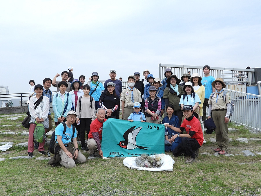 テグス拾い in 葛西海浜公園