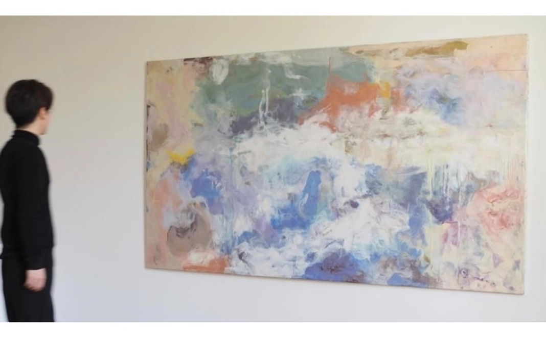 團上祐志描きおろし絵画（130号または100号） + 團上邸の見学 + 團上祐志アーティストコラボ日本茶セットサイン入り