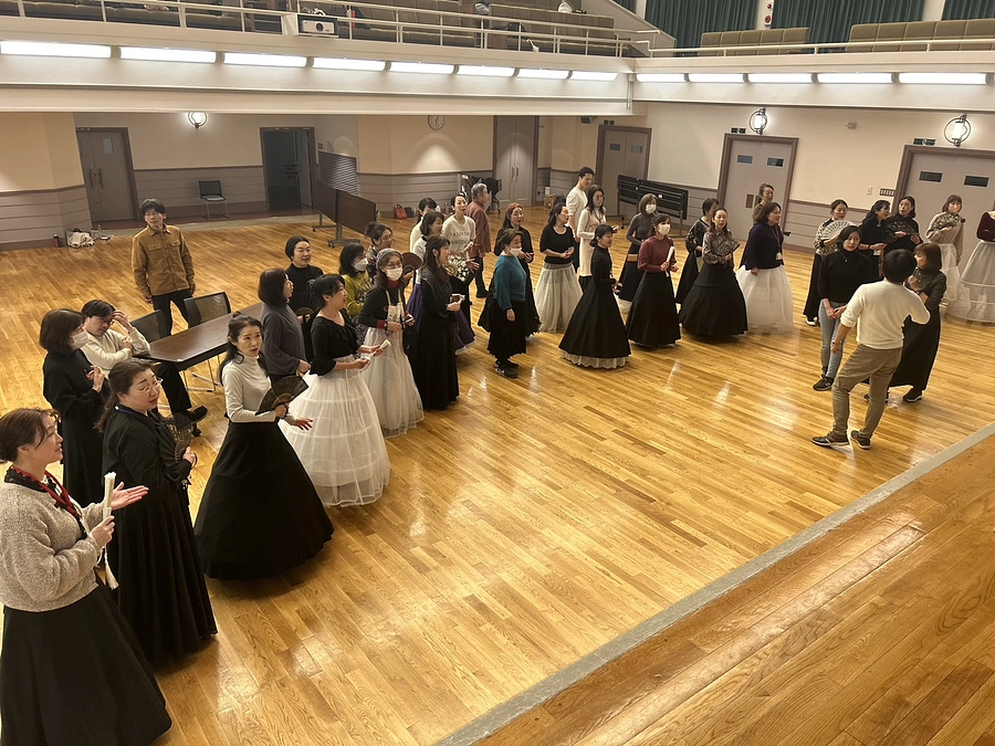 合唱立ち稽古！！御影公会堂にて