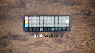 格子型キーボード【Type-C 40%キーボード】 のトップ画像