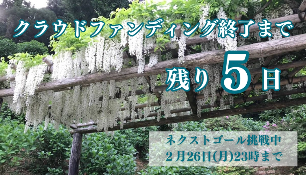クラウドファンディング終了まで、残り5日