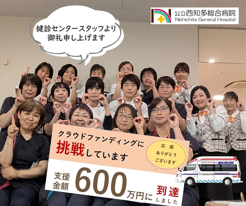 目標金額60%到達(600万円)!!!