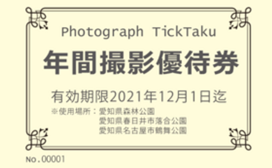 年間撮影優待券