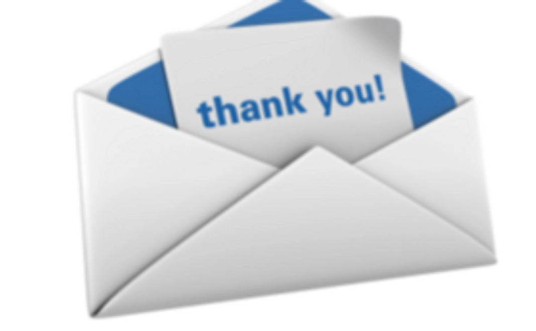 お礼のメールをお送りします