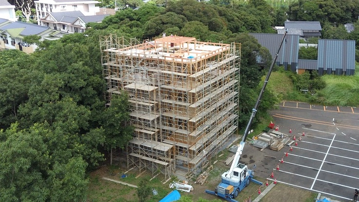 脱炭素社会に資する無垢製材現し4階建木造ビルプロジェクト