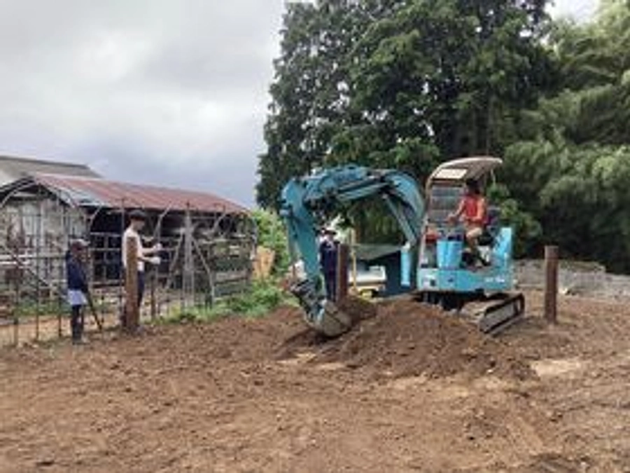 放牧場の制作〜その５。地面の整地