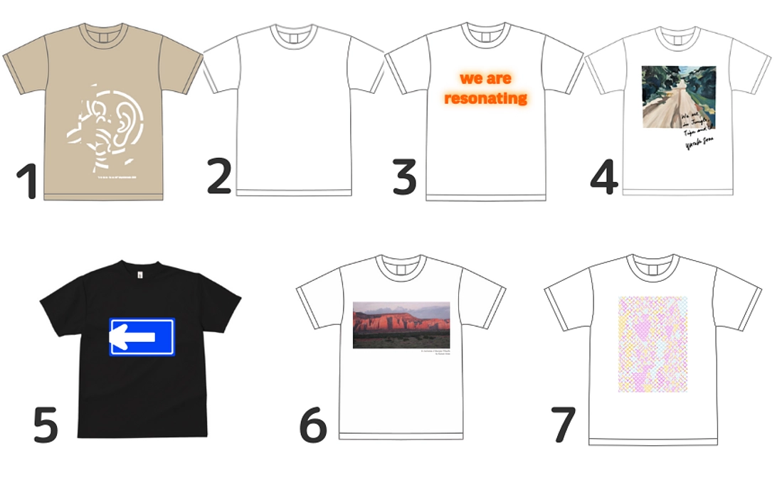 アーティストコラボTシャツコースのデザインご紹介！