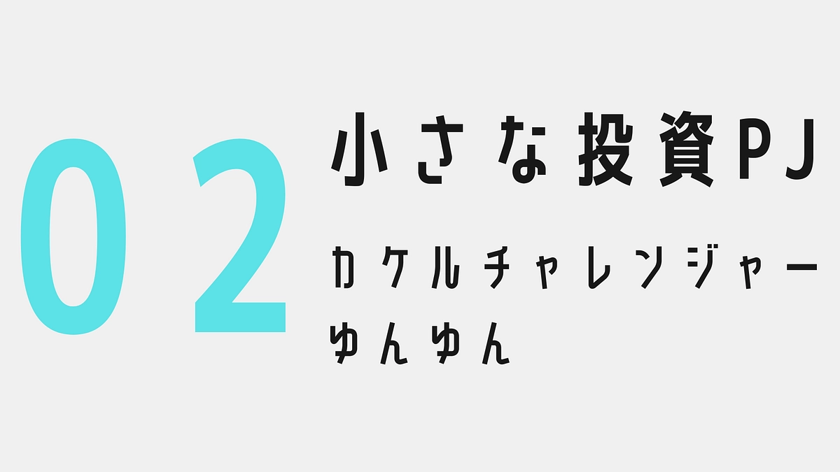小さな投資PJを終えて〜カケルチャレンジャー：ゆんゆん〜