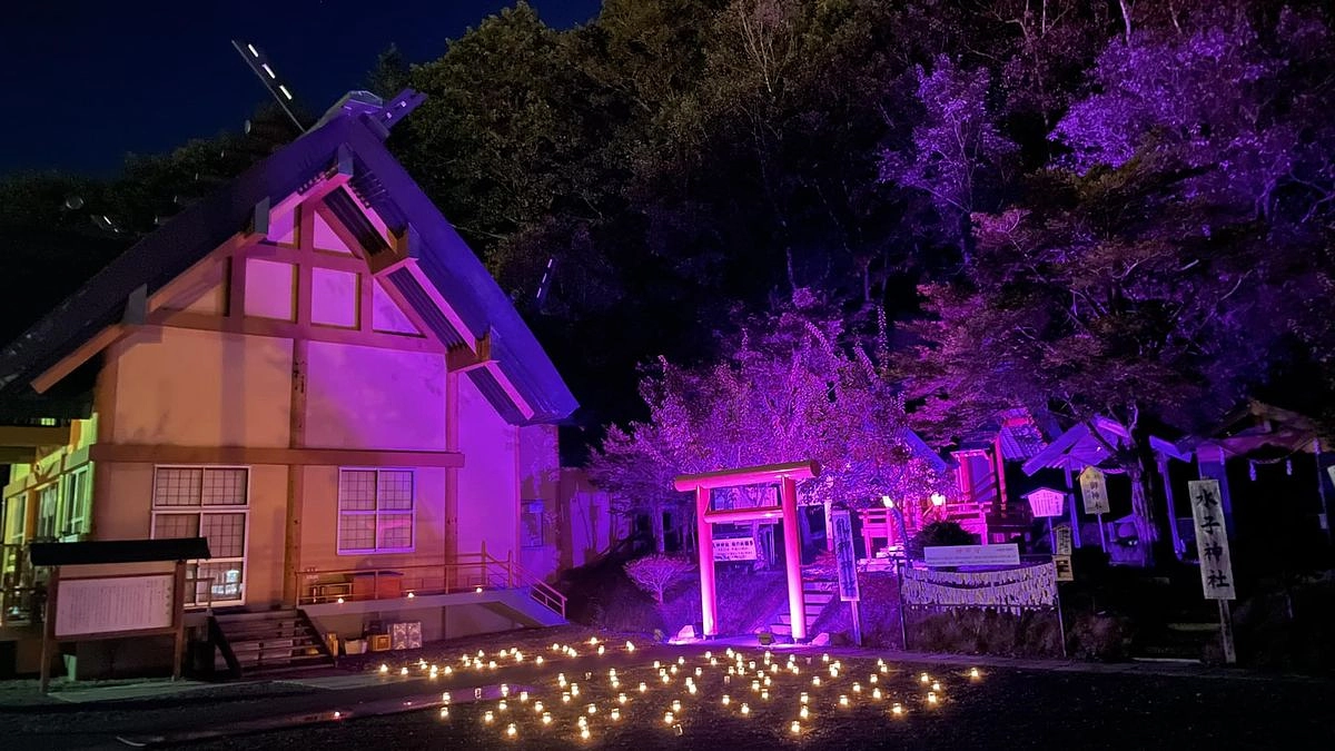 【ピンクリボン運動ライトアップ2回目】