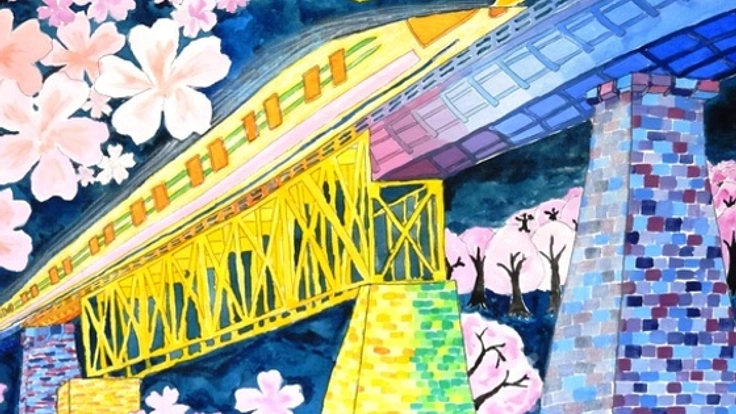 福島県の小学生が元気に描いた橋の絵コンクールの作品集を作る！