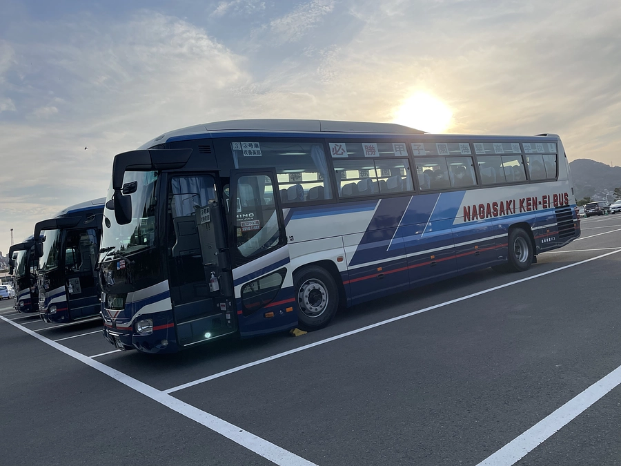 応援団、長崎を出発❗️