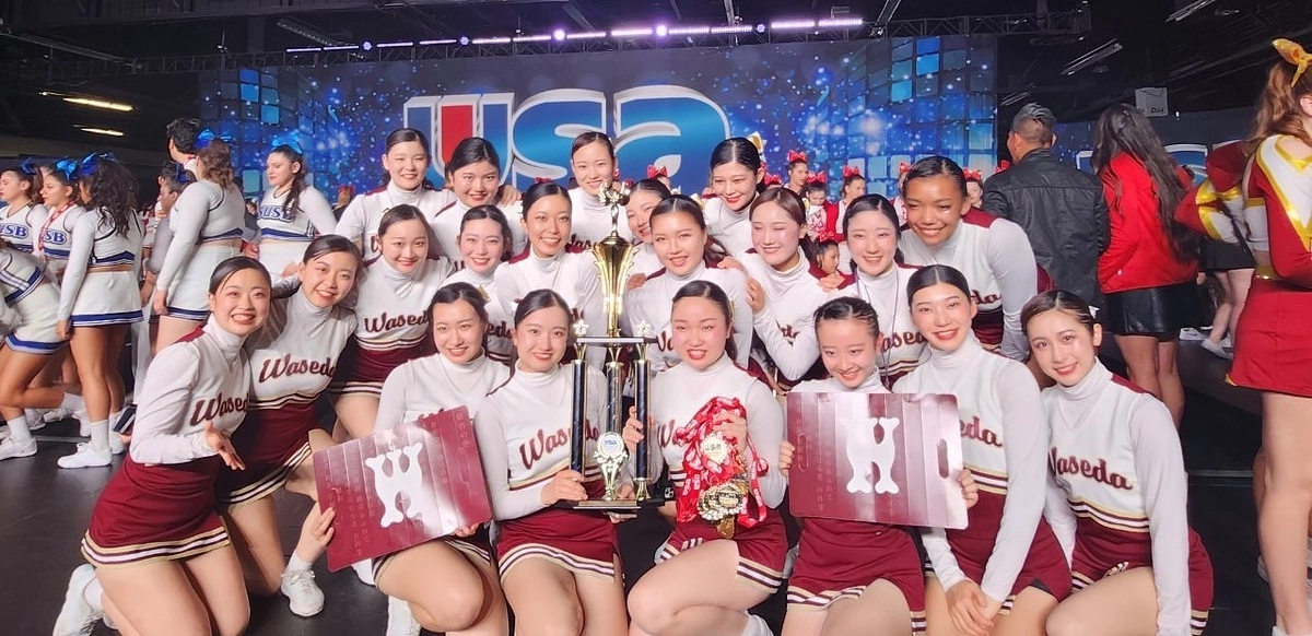 【海を渡る角帽】早大応援部チアリーダーズ、世界大会入賞！