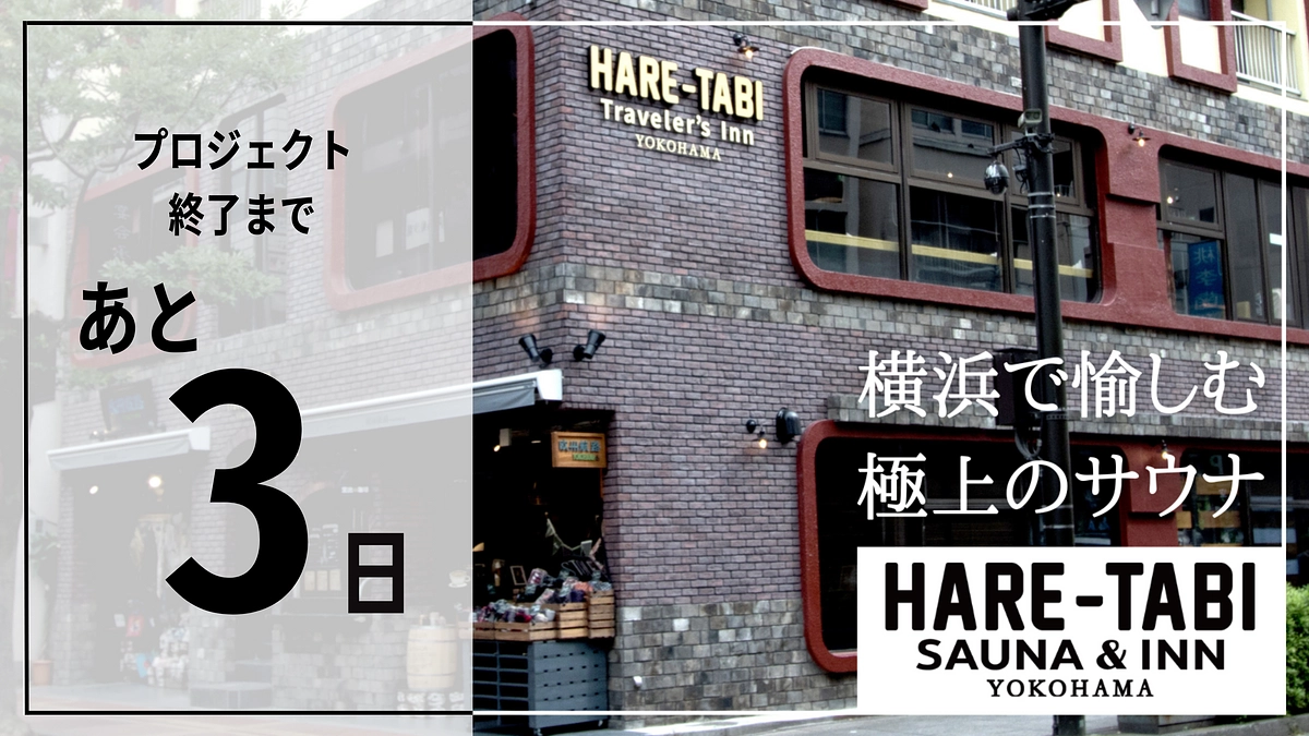 クラウドファンディング終了まで残り3日！！