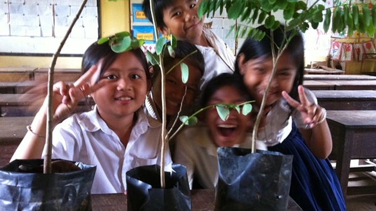 地雷の国カンボジアを薬草の国へ！ 小学校に薬草園を作って村を救いたい！ 