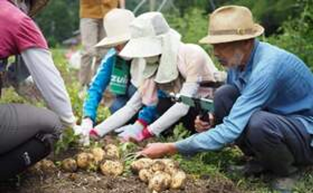 農園ご招待！収穫体験チケット（農園ランチお土産つき）２枚+併設古民家でハーブティー＋活動報告