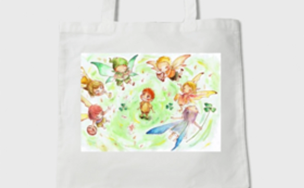 「リクとようせいとふしぎの森」＋絵本にお名前掲載＋オリジナルトートバック