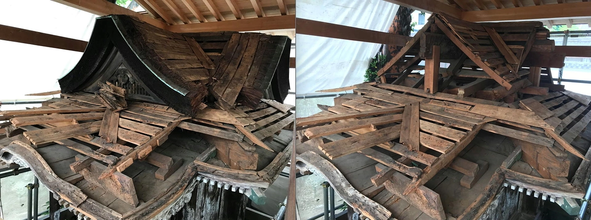 軒付部分も解体いたしました！