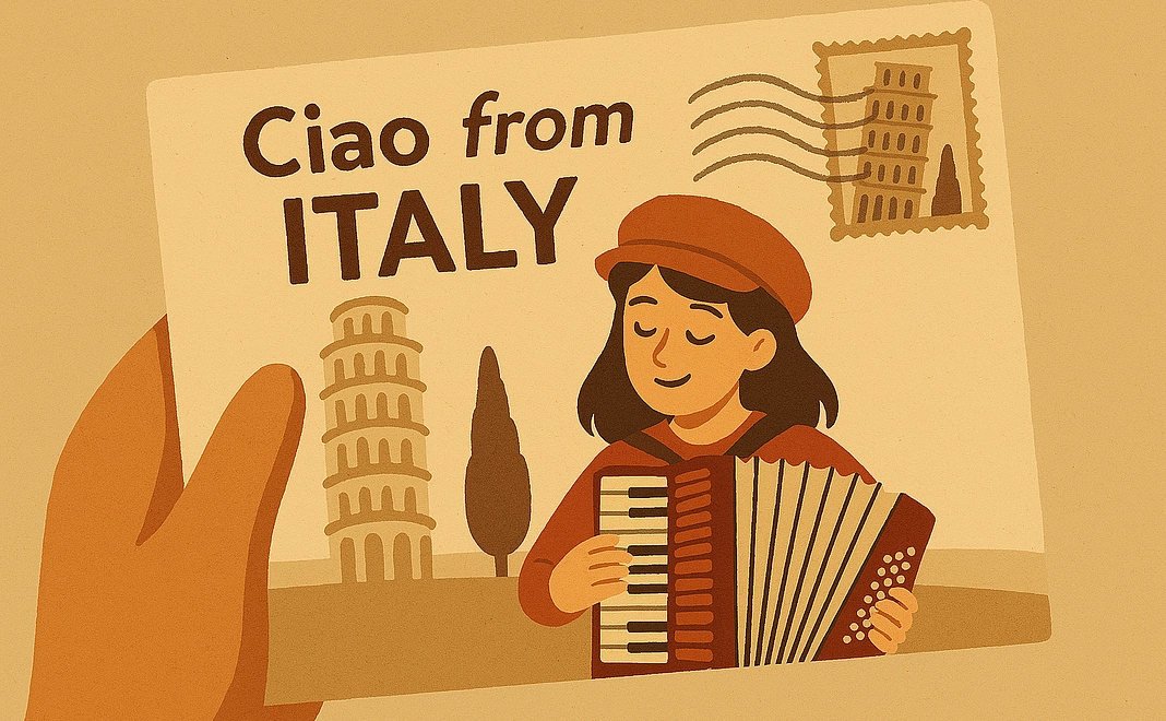 【1万円】イタリアからポストカードお届け！