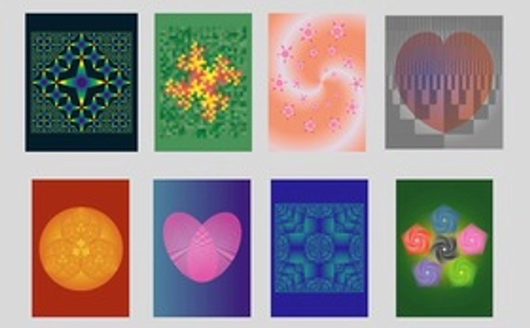 MathArtデザインハガキセット