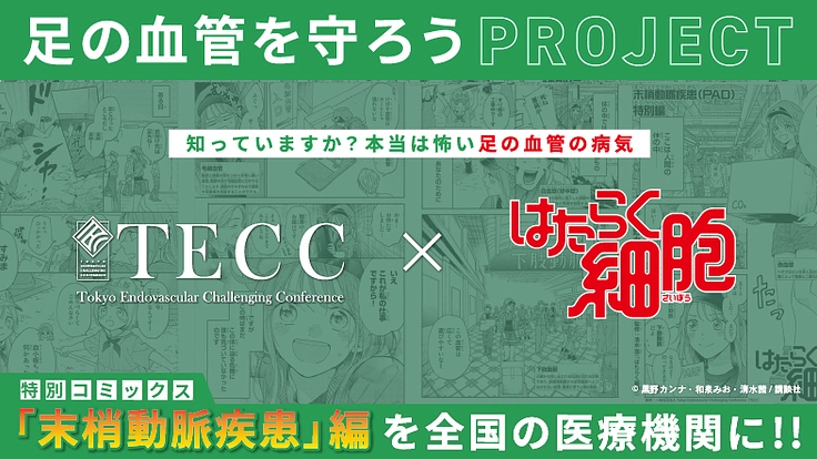 TECC × はたらく細胞 | 足の血管を守ろう！プロジェクト