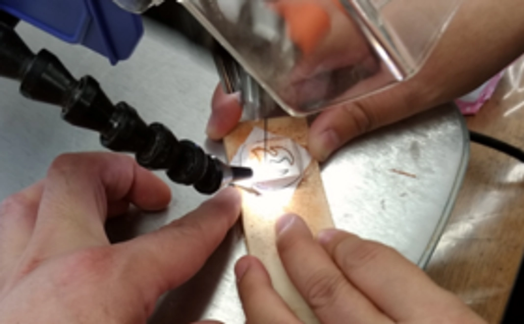 富山木象嵌コースター作り体験コース