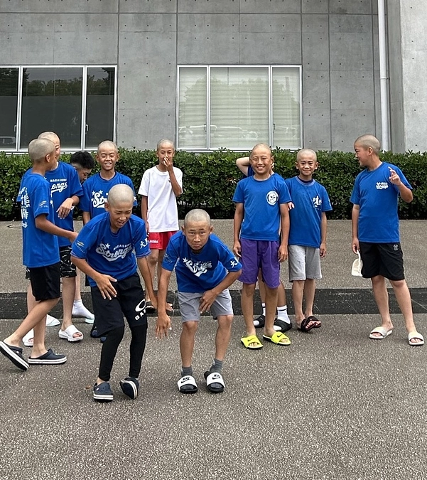 開会式会場に到着しました！