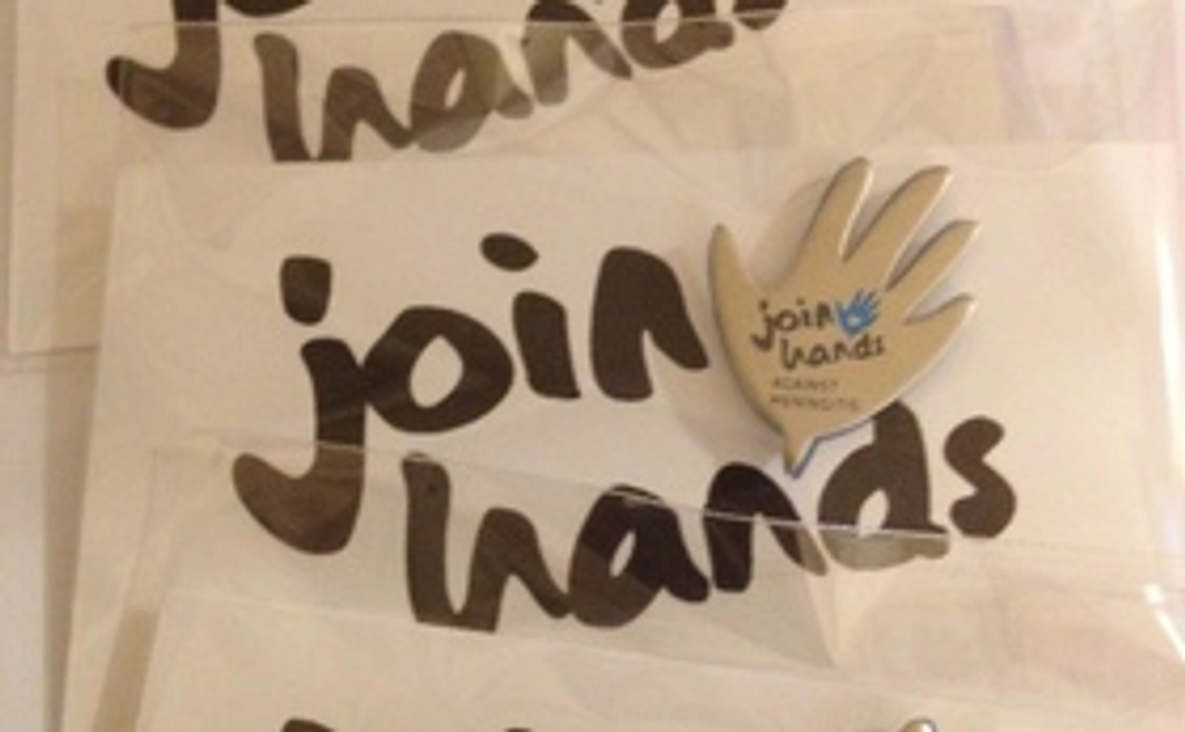 オリジナルＴシャツ&joinhandsバッチ＆イベントへの招待状