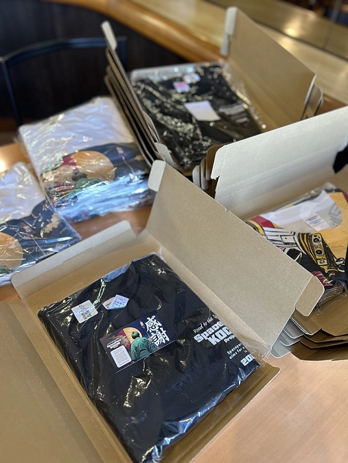 Tシャツ発送開始！！