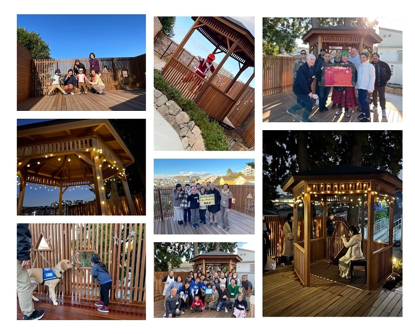リラの丘ウッドデッキスペースから、たくさんの笑顔をお届けします