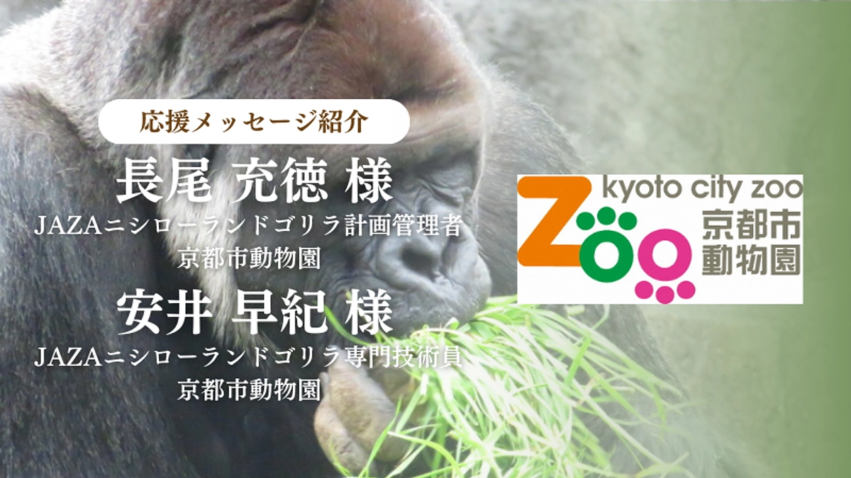 京都市動物園様からの応援メッセージのご紹介
