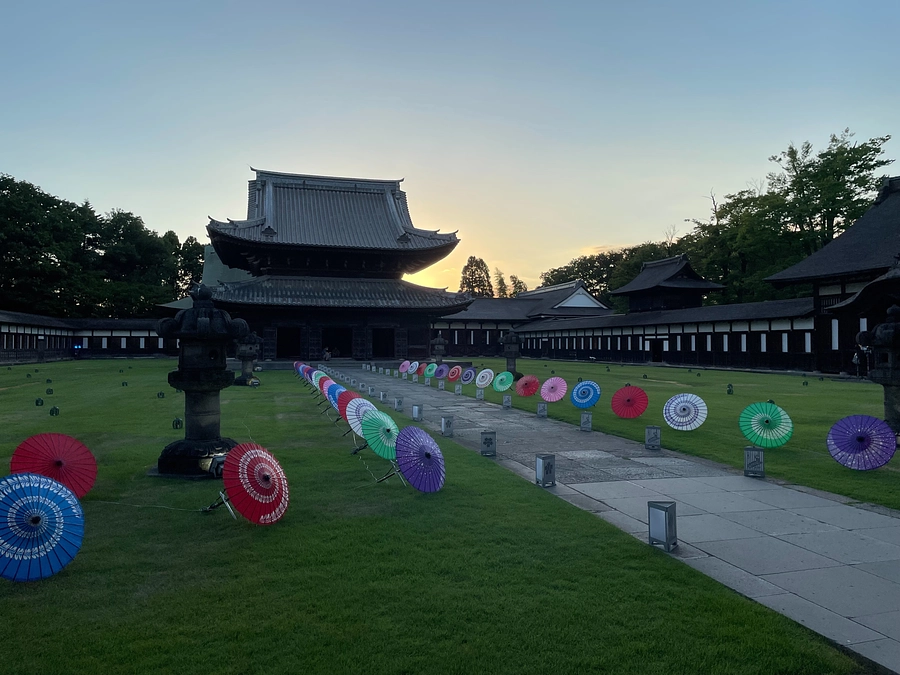 瑞龍寺ライトアップ最終日