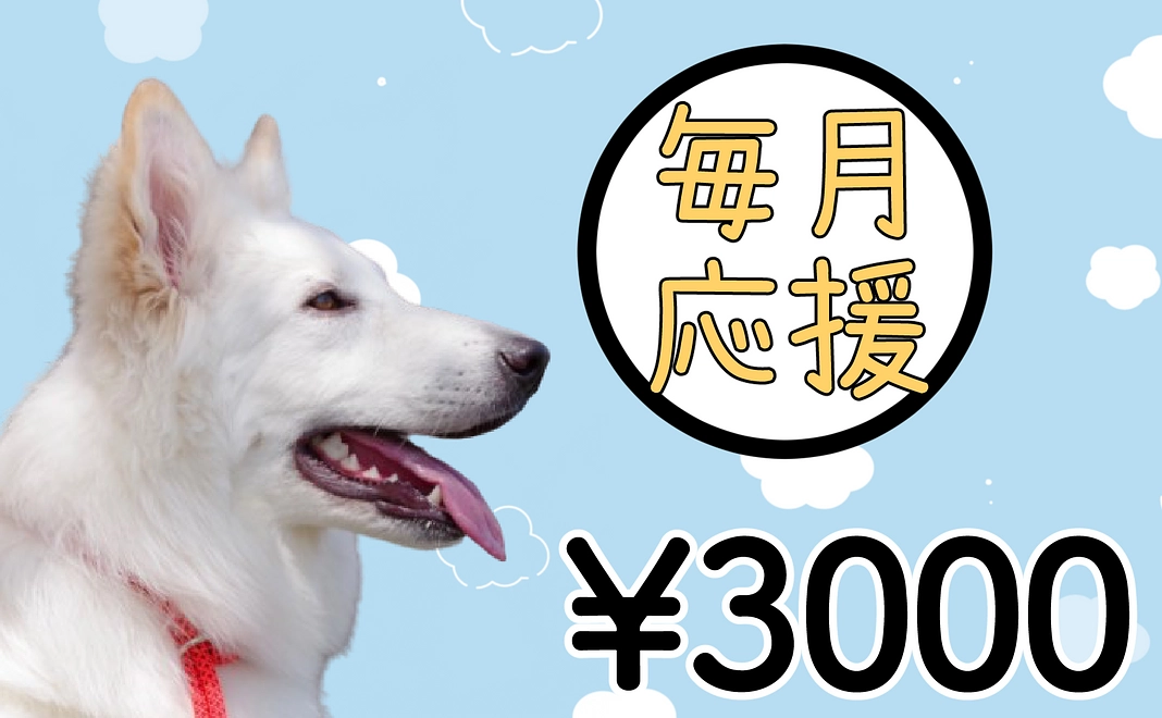 【毎月応援】3000円コース【継続応援】