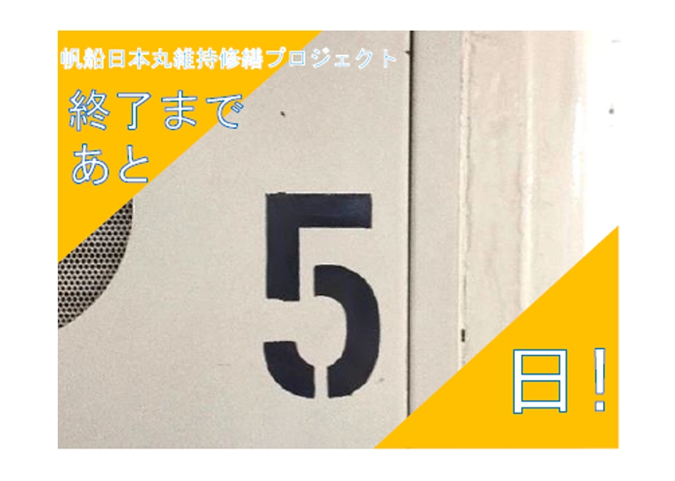 最終日まであと5日となりました