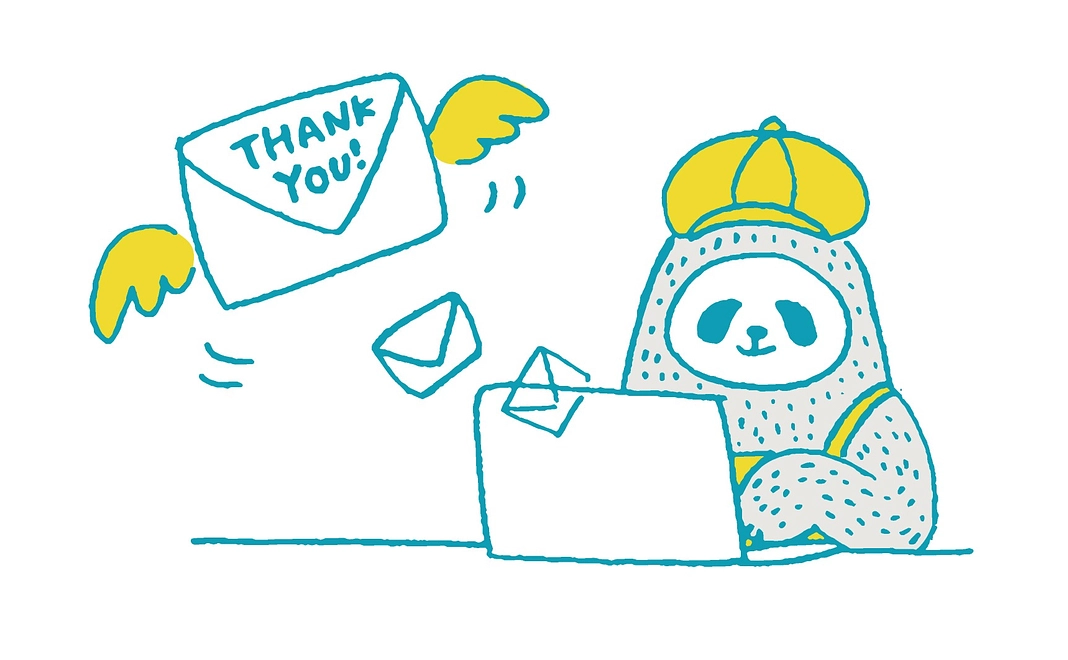 ぱんこさおから 感謝のメール