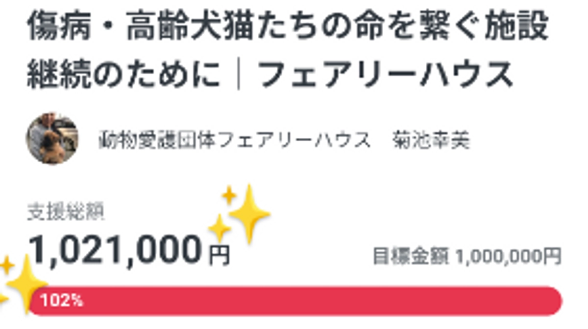 【第一目標金額達成！！】ご協力に感謝いたします