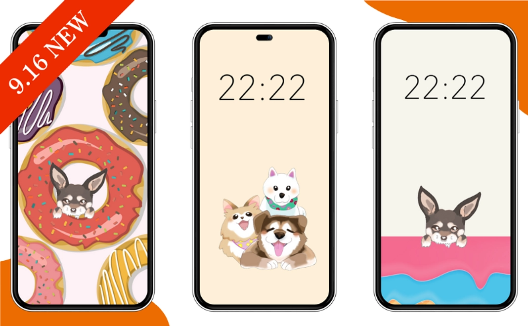 ＜9/16追加＞オリジナルスマホ壁紙 3枚セット