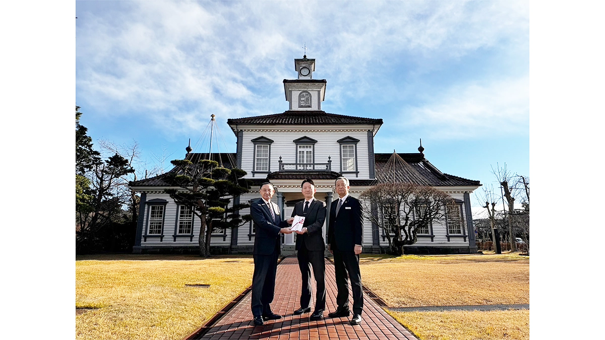 【お知らせ】鶴岡信用金庫様からの寄付金贈呈式を行いました