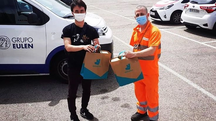 スペインマドリード：コロナ禍の失業者の方々へ食料支援を