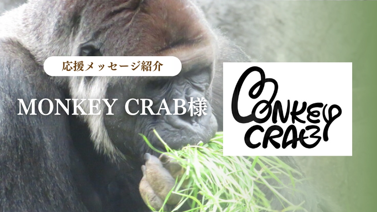 リターンでもご協力いただいているMONKEY CRAB様からの応援メッセージのご紹介
