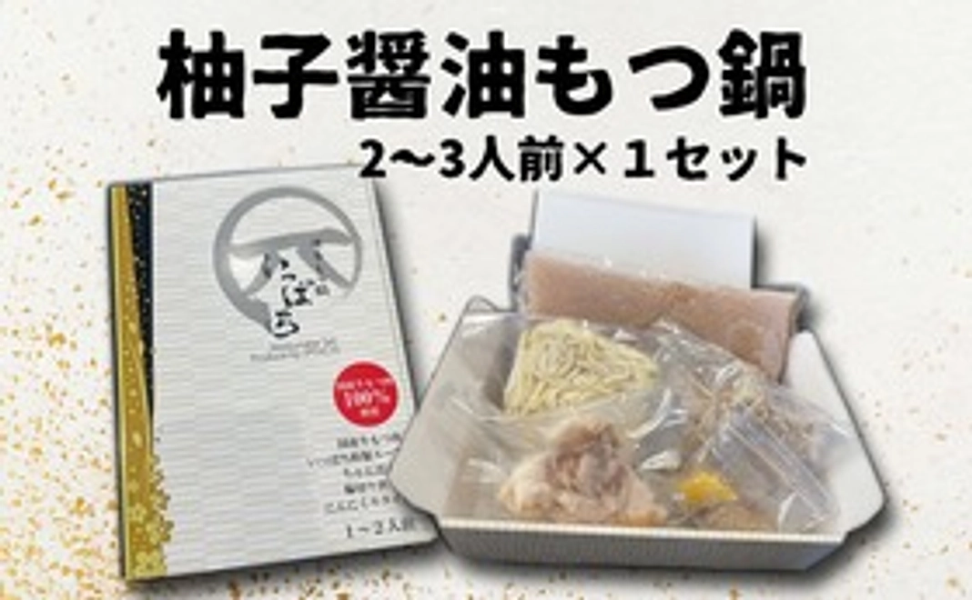 柚子醤油もつ鍋２～３人前　1セット