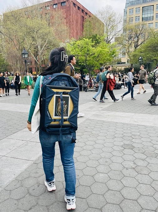 ニューヨークで初めてパフォーマンス