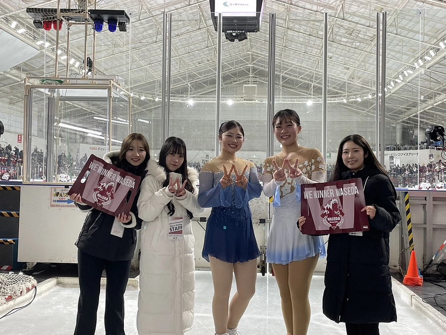 早慶アイスホッケー定期戦にてエキシビションを披露させていただきました⛸️✨