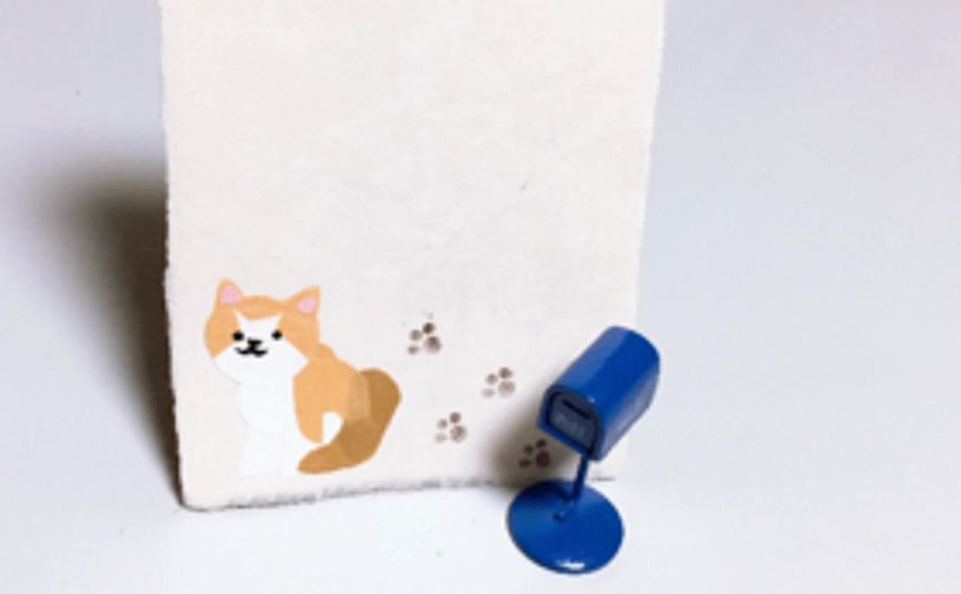 感謝の気持ちを込めて和紙のサンクスレター