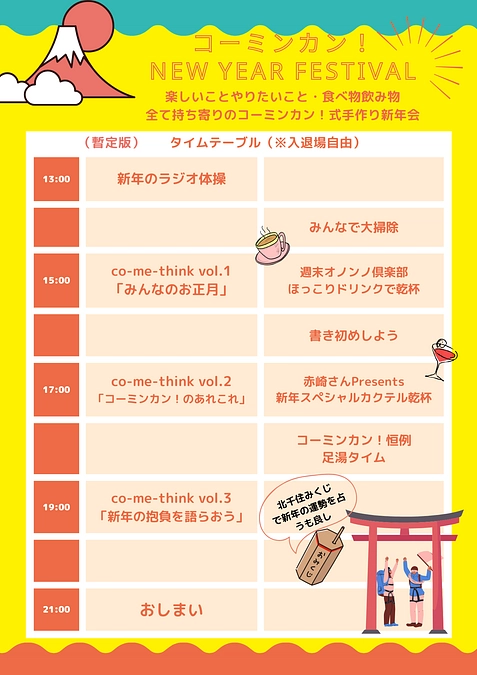 達成の御礼と新年会（1/6）のご案内