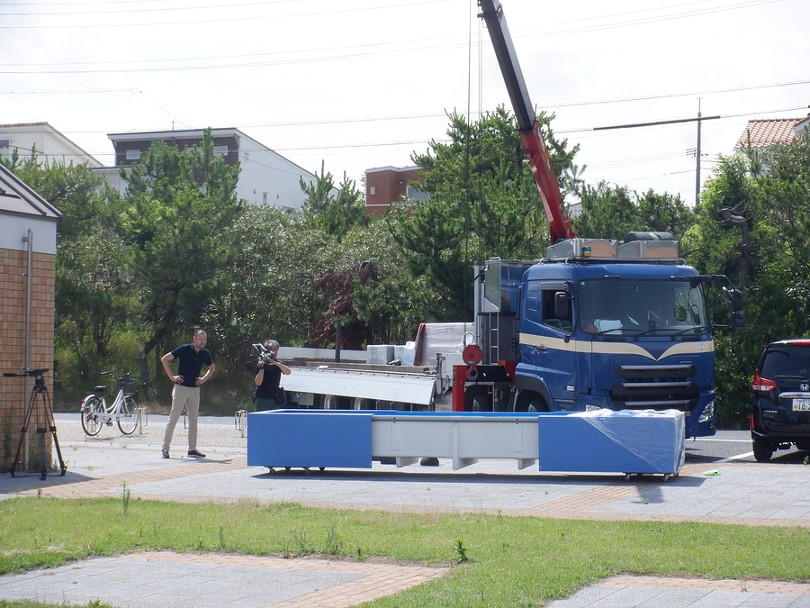 本日、体験水槽到着！