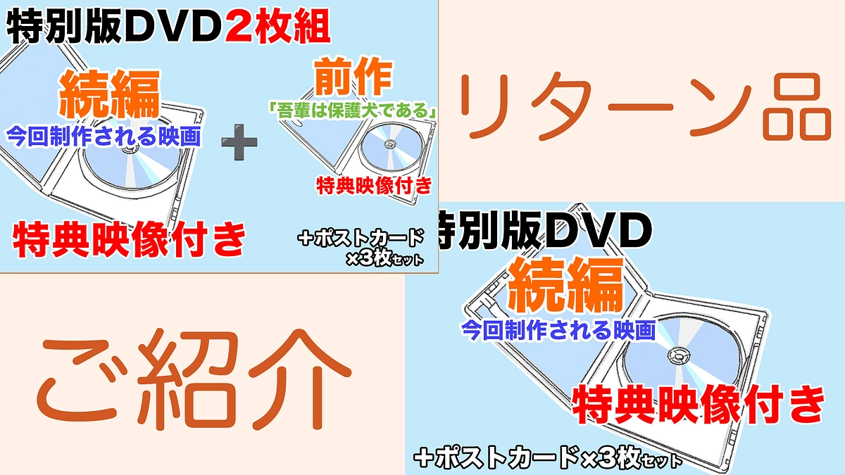 おすすめリターンのご紹介｜続編完成版DVD＆etc.