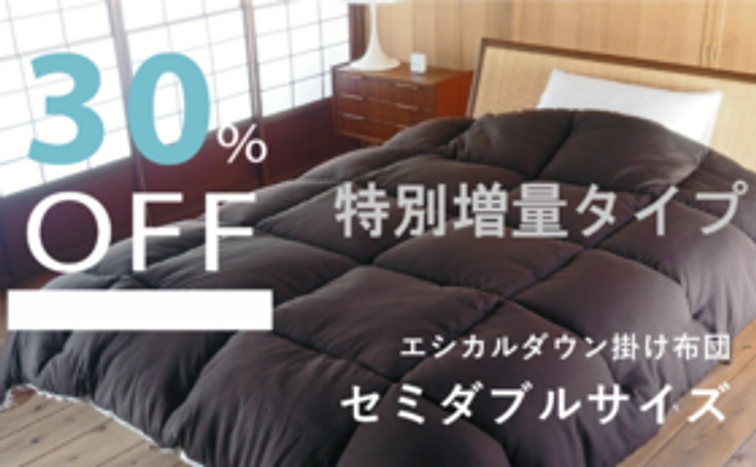 エシカルダウン掛け布団「特別増量タイプ」セミダブル