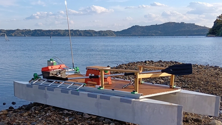 安全、快適な２馬力ボート