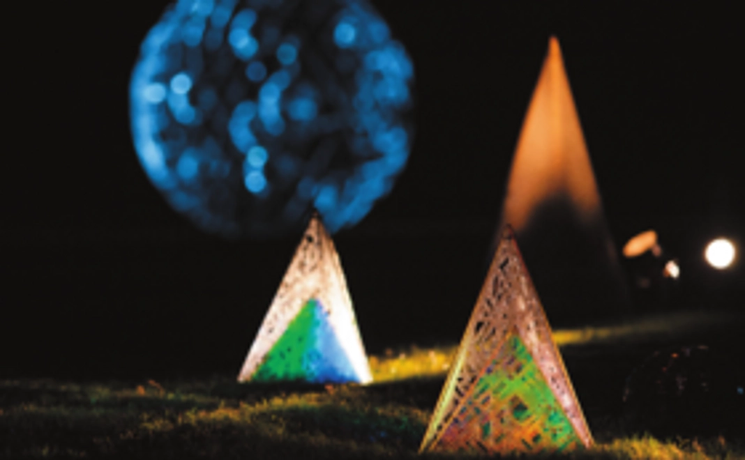 A｜オリジナルポストカード・つやま夢灯り庭園観覧券